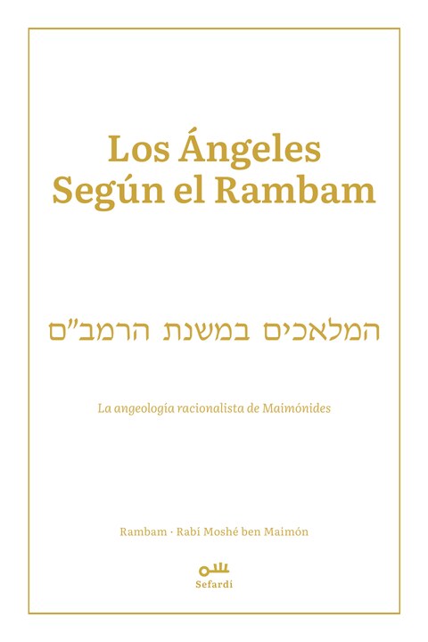 Portada de Los ángeles según el Rambam